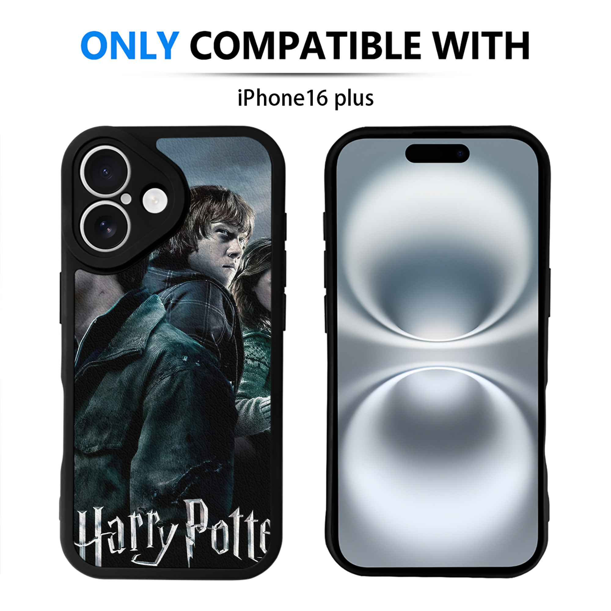 （画像用） Harry Potter ハリー・ポッターシリーズ 【iPhone 16シリーズ対応】シリコンスマホケース（レザー調） 材質：シリコン